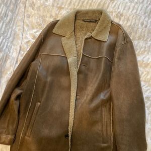 This is an Andrew Marc leather jacket super soft great quality and super warm
